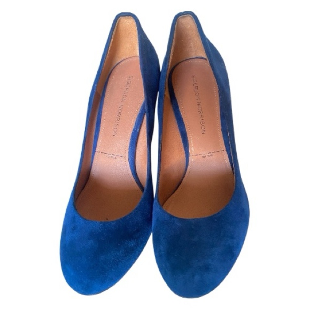 Sigerson Morrison Suede  Pumps
Metallic Mirror Heel Designer Heels Sz 7 - Picture 6 of 13